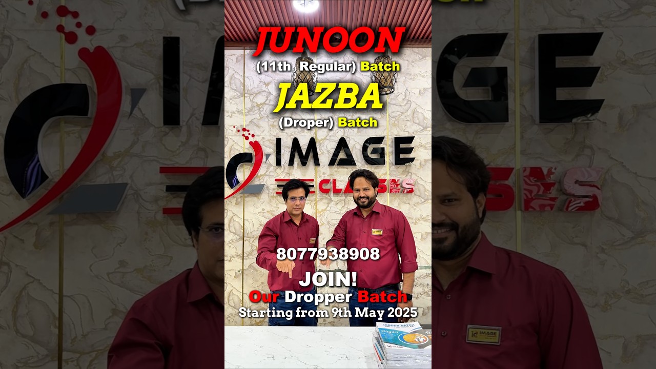NEET JEE FRESH BATCH LAUNCHED JUNOON XI AND JAZBA (DROPPER) #neet #jee