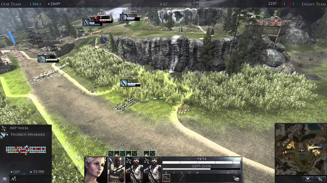 Total War Arena - Cynane в бою