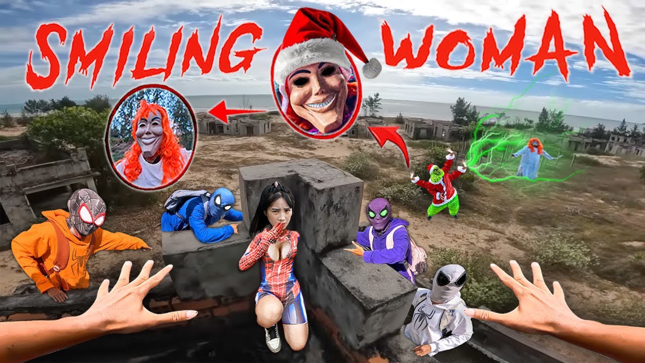7 SPIDERMAN Vs SMILING WOMAN REAL LIFE ESCAPE 273.0 (Horror Parkour Pov Short) | Epic POV