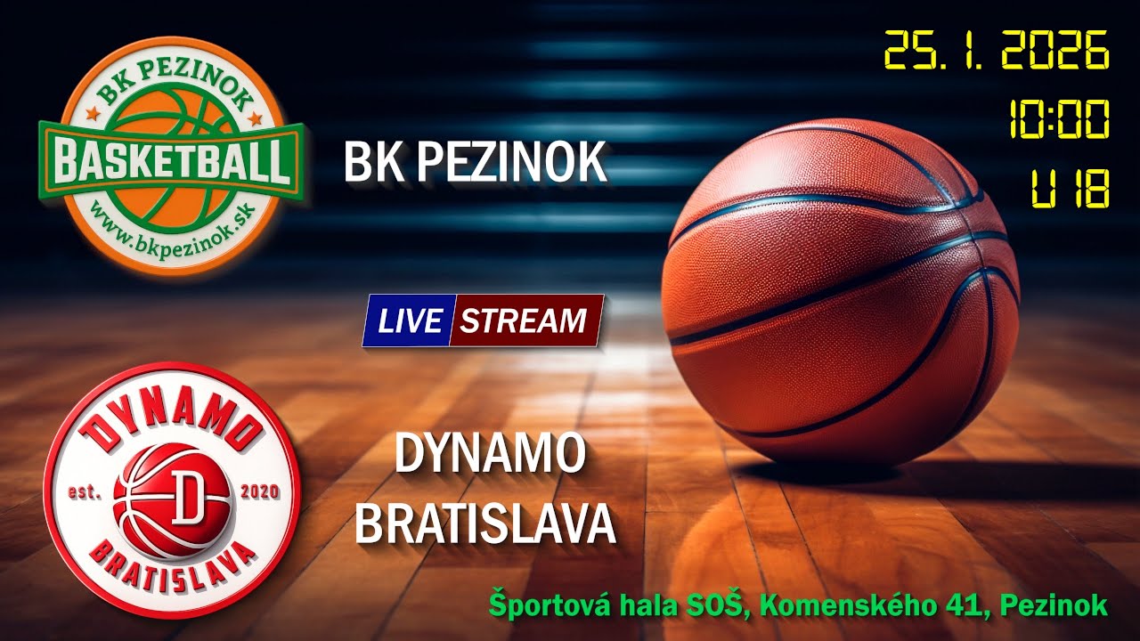 U18 | BK PEZINOK - DYNAMO BRATISLAVA 48 : 95
