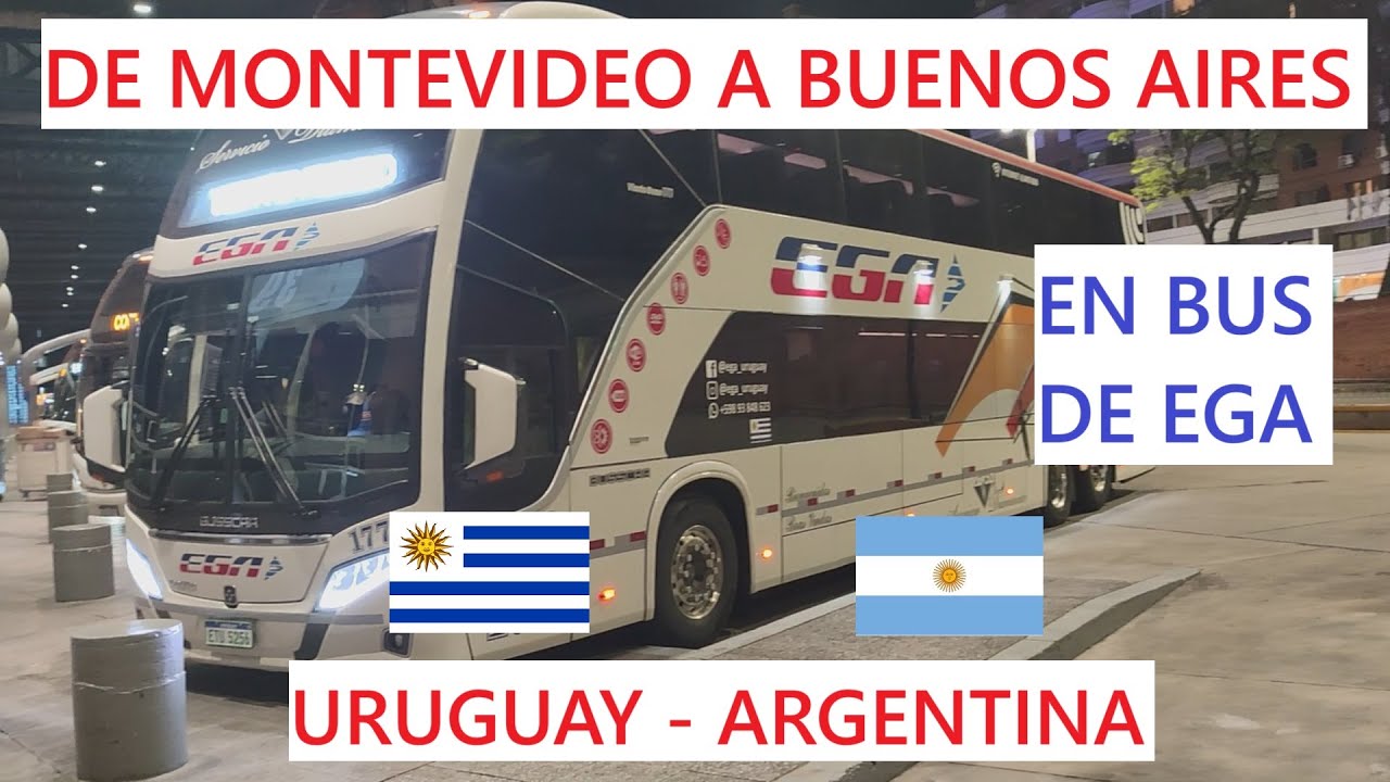 En BUS de MONTEVIDEO a BUENOS AIRES.