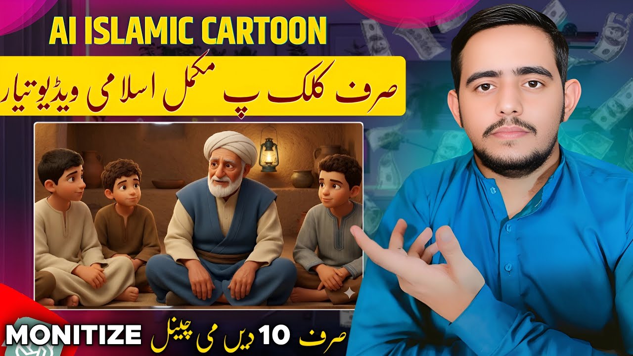 How to make Islamic Cartoon Animation Video | Islamic Cartoon video Kaise Banaye | 🆓 Text to video