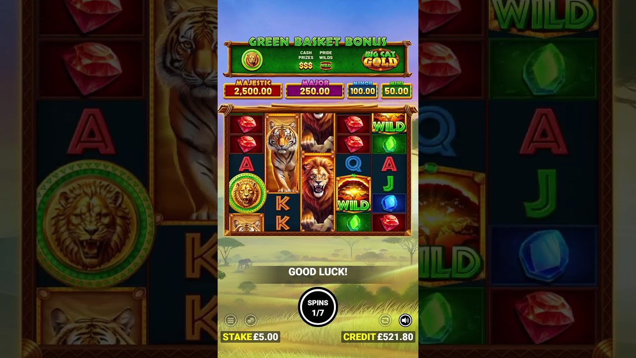 BIG CAT GOLD - an Online Slot Game by Blueprint Gaming #slot #slotscasinogames #casino #bigwin