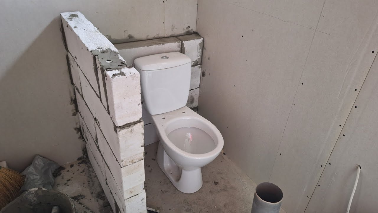 Ház felújítás - Zuhanyzó, WC fal építése, aljzat kiegyenlítőzés - extra hosszú rész szakismeretekkel