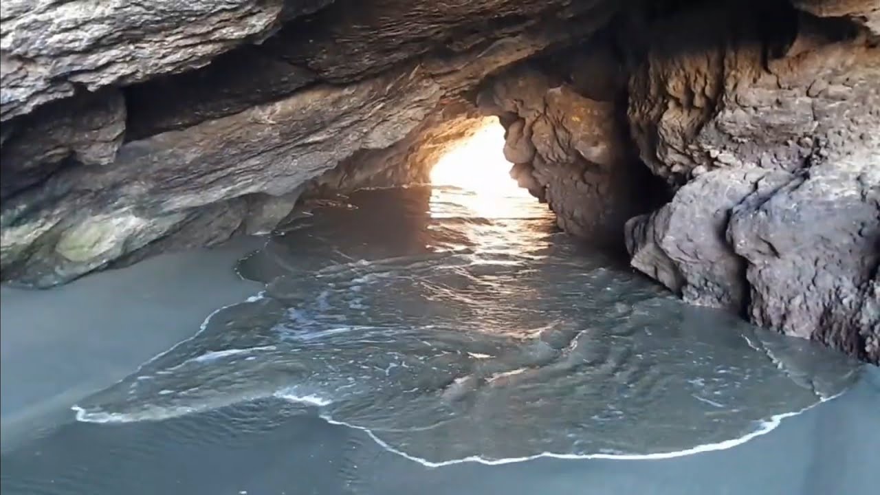 Barnett Park cave track and on to Cave Rock Sumner- nice winter's day