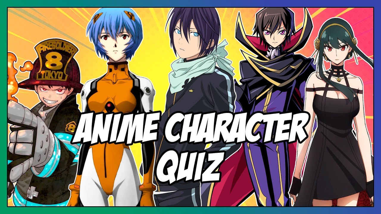Anime Characters Quiz #3 - Can you guess these 50 characters?