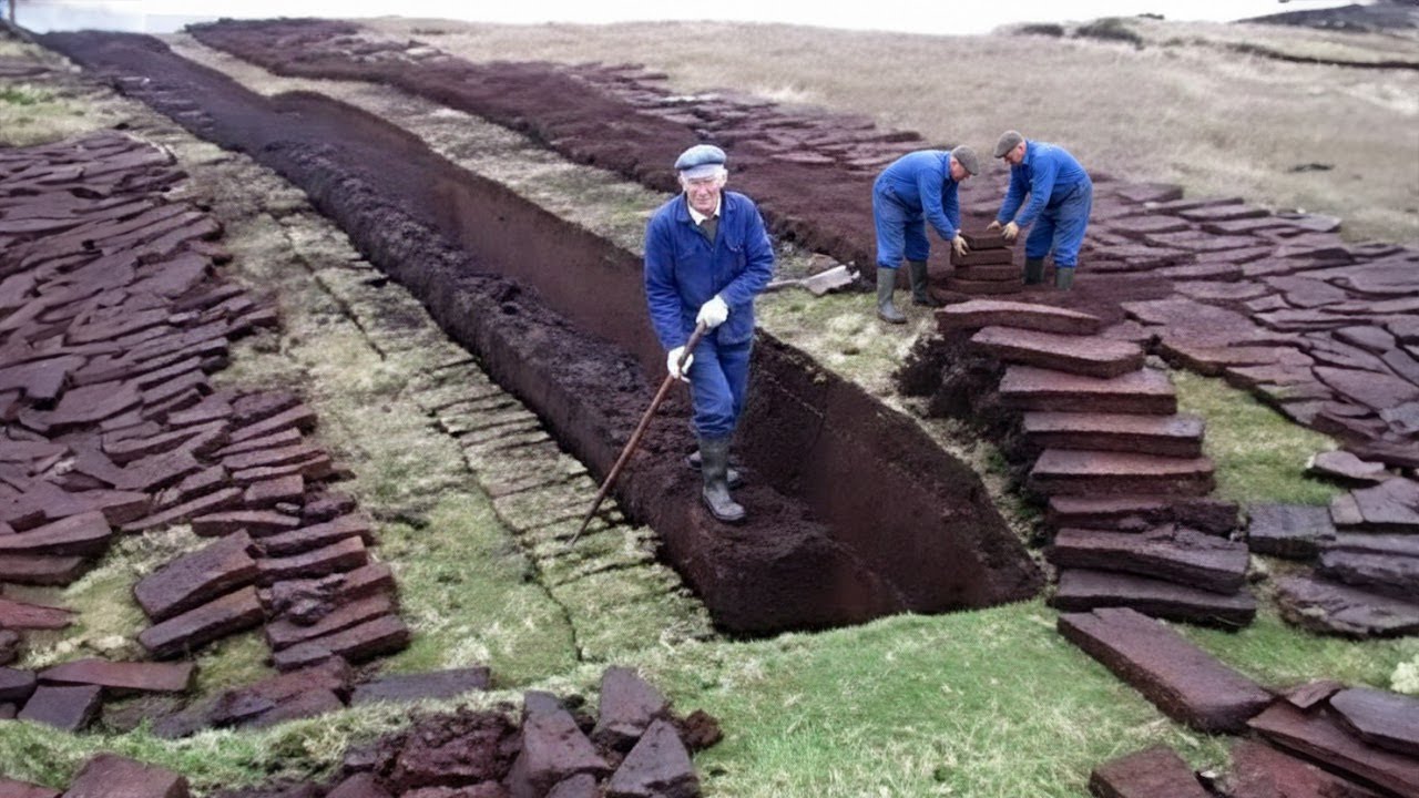 How Peat Was Made Into Fuel: From Bog to Winter Fuel | Traditional Peat Cutting on the High Fens