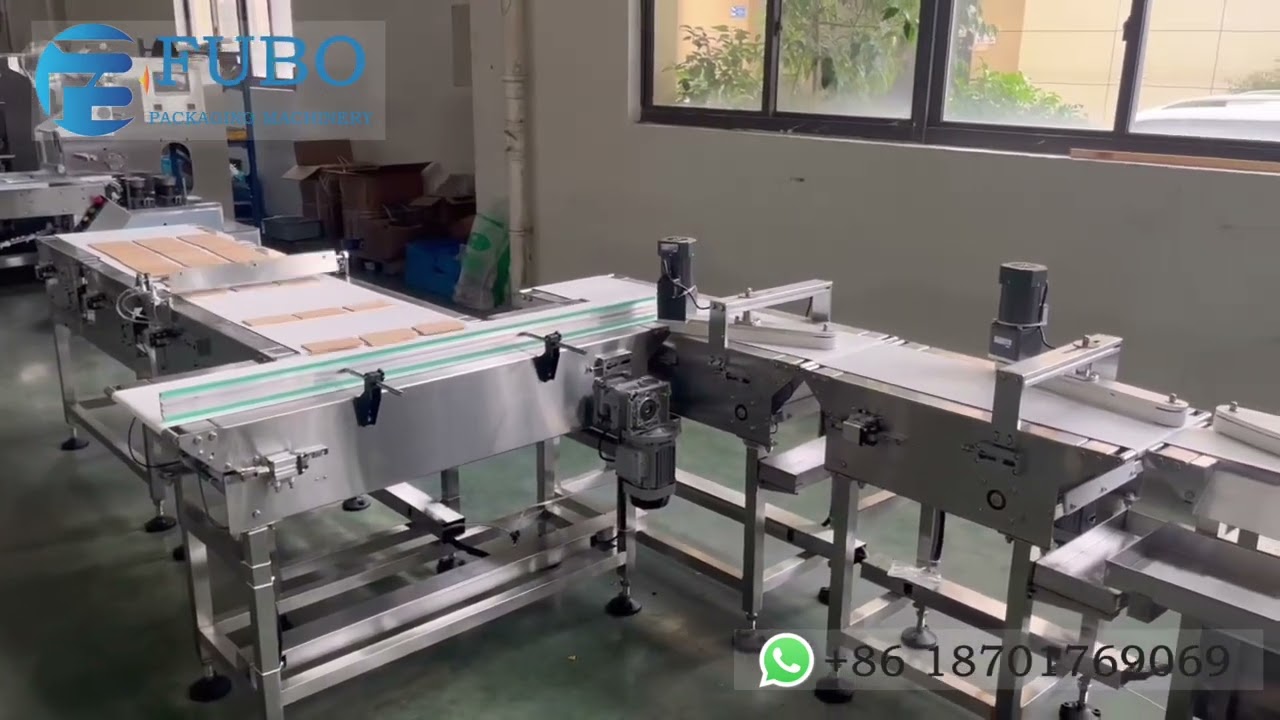 Wafer biscuit sorting wrapping machine | horizontal biscuits packaging machinery