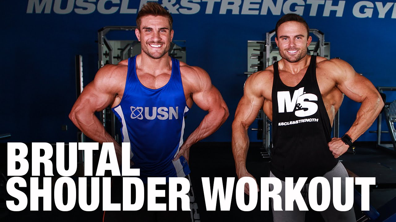 Brutal Shoulder Workout with IFBB Pros Ryan Terry & Brett Kahn