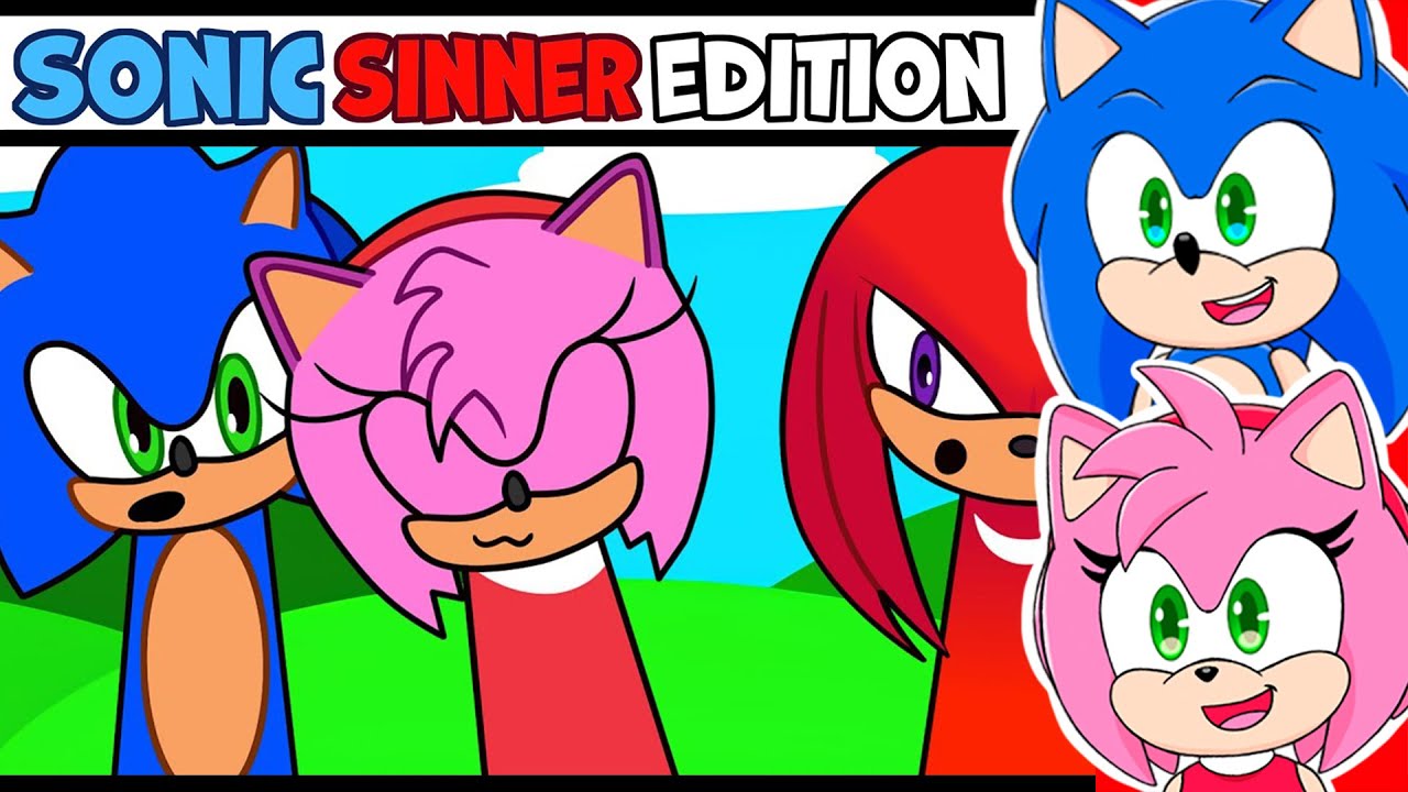 Sonic and Amy watch Incredibox Sprunki Sonic Oc Sinner (Kiss Edition) Sonic + Amy Rose