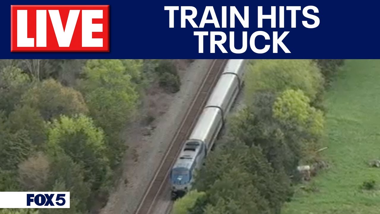 LIVE CHOPPER: Amtrak train hits pick-up truck near Manassas Station