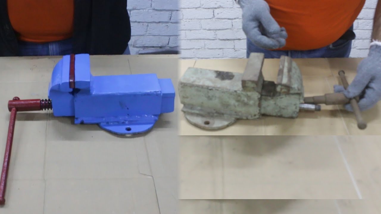 Rusty Deadlocked Vise - Perfect Restoration, Repair,