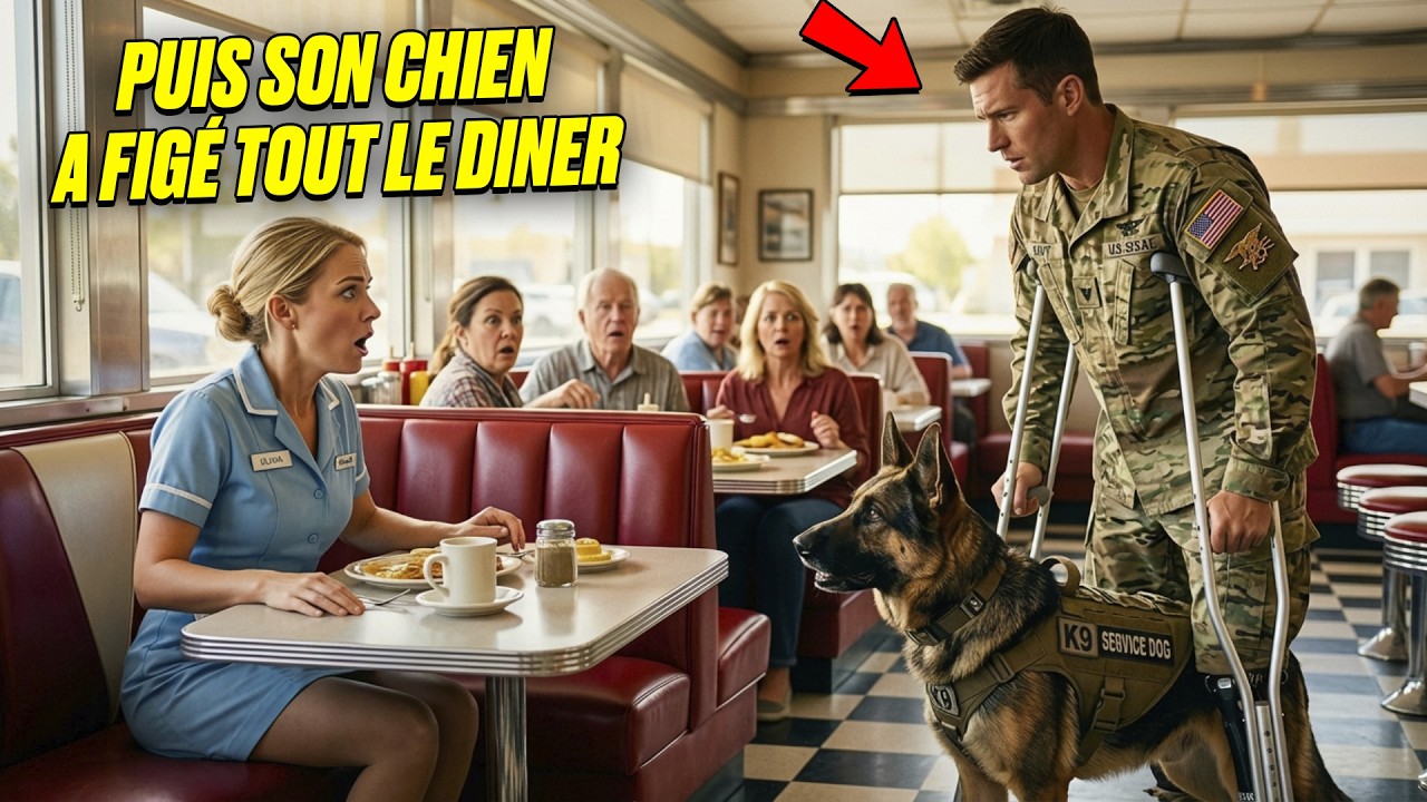 « Puis-je m’asseoir ici ? » Un Navy SEAL handicapé demanda — puis son chien figea le diner