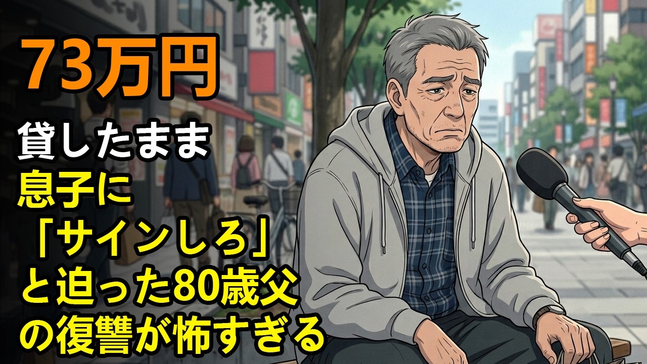 73万円貸したまま。息子に「サインしろ」と迫った80歳父の復讐が怖すぎる