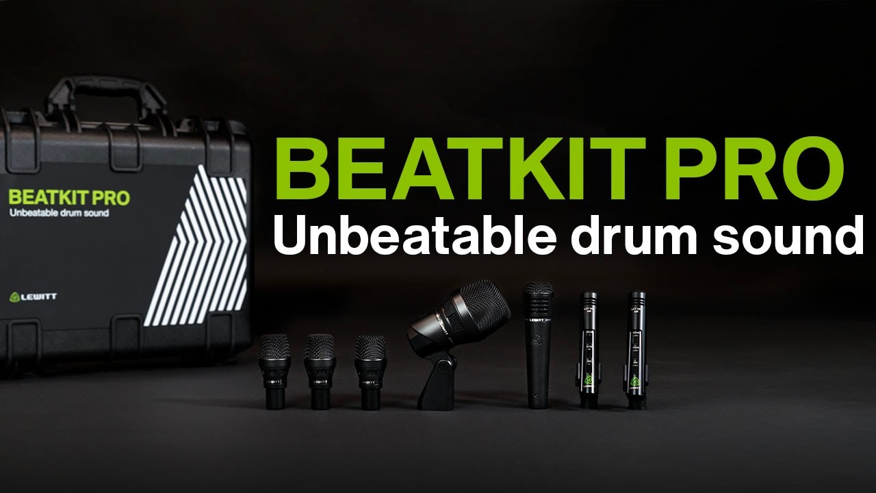 BEATKIT PRO Premium Drum Microphone Set - Product Video and Sound Samples by LEWITT