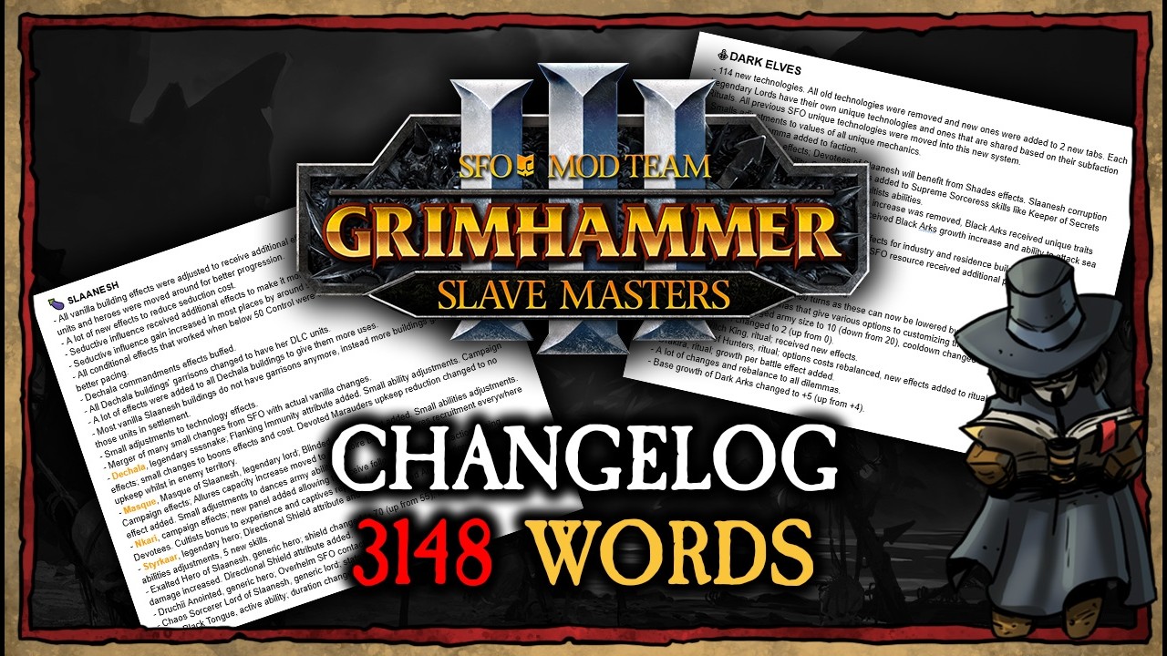 MASSIVE changelog ► SFO: GRIMHAMMER III SLAVE MASTERS