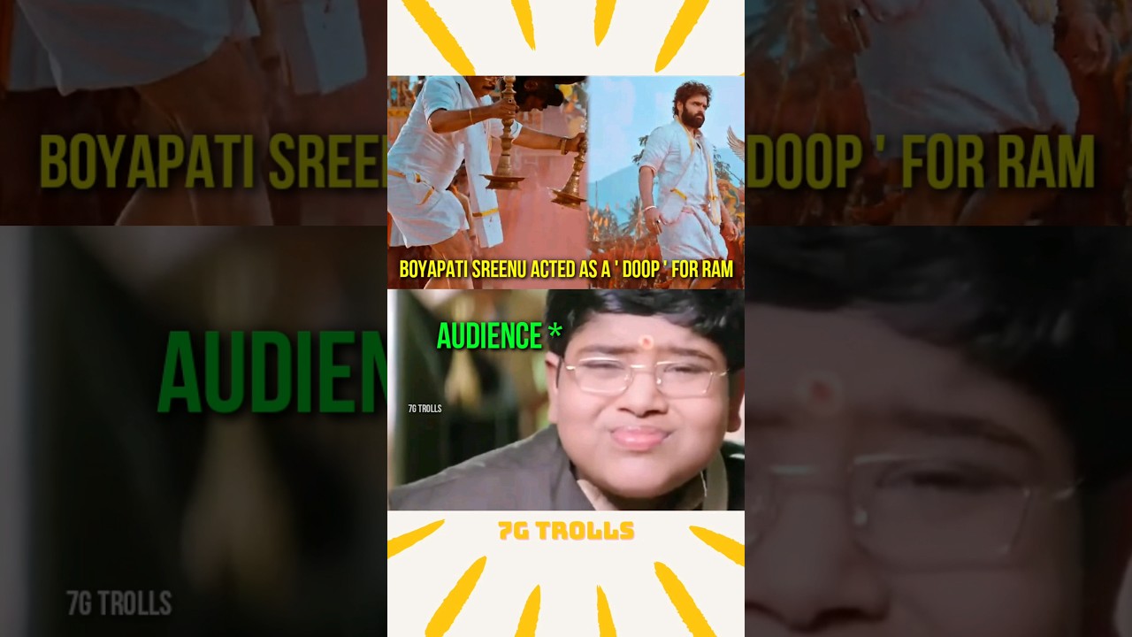 Skanda - Boyapati As Ram 😂 | #skanda #rampothineni #shorts #boyapatisrinu #funny