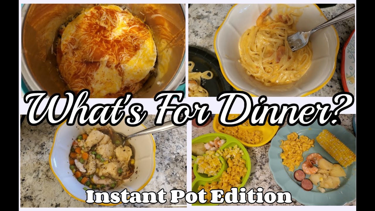 WHAT'S FOR DINNER? / 4 EASY INSTANT POT RECIPES / QUICK INSTANT POT DINNERS / KID APPROVED