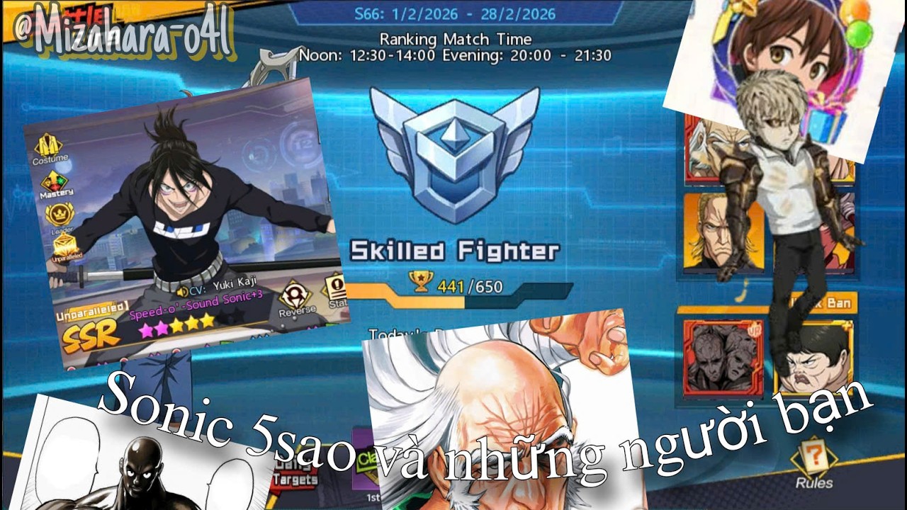 Vài Trận Đấu Live Sờ Lát Với Sonic 5 Sao Vàng / One Punch Man The Strongest Sea S744