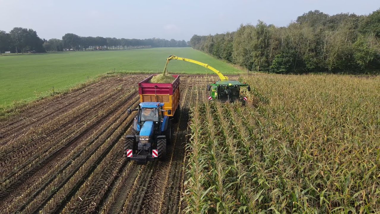 Maize harvest | [SMOKEY] New Holland TM150 | Case CVX 170 | Hubers & Ysselsteyn