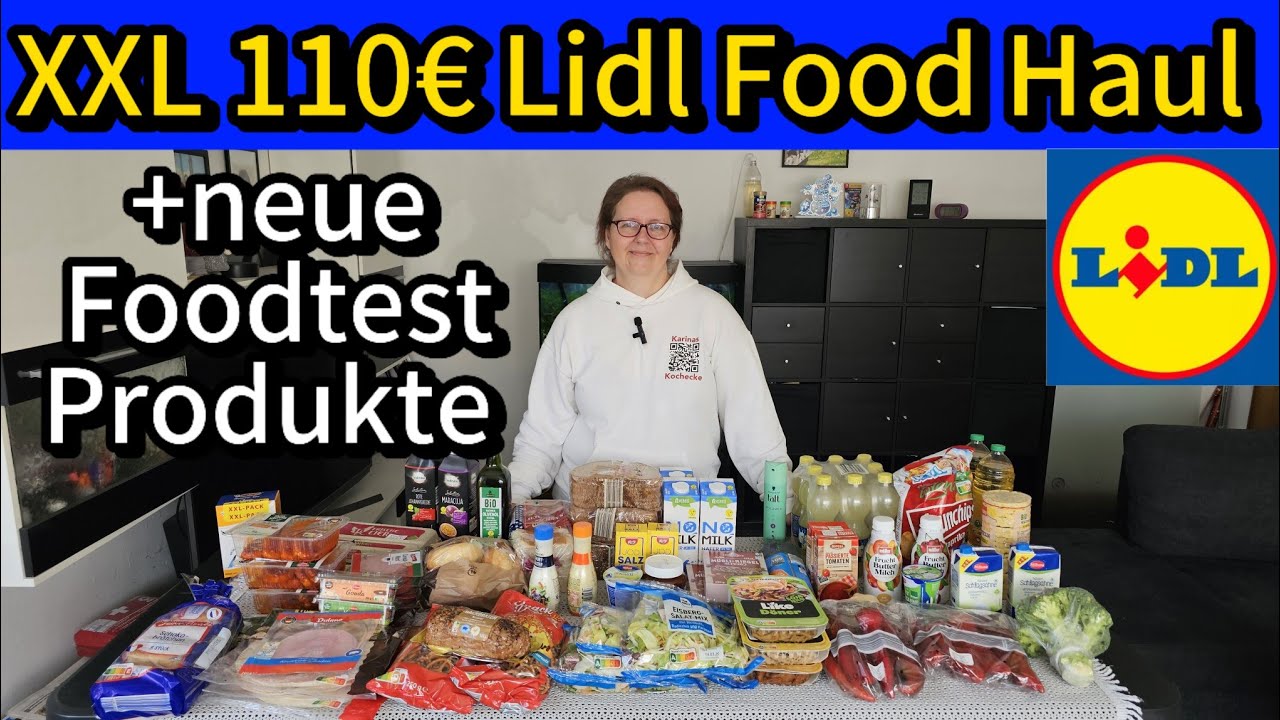 XXL 110€ Lidl Food Haul mit neuen veganen Testprodukten für Foodtests