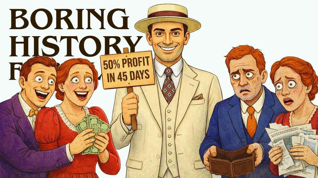 How the 1920s Ponzi Scheme Destroyed Thousands of Americans | Boring History for Sleep