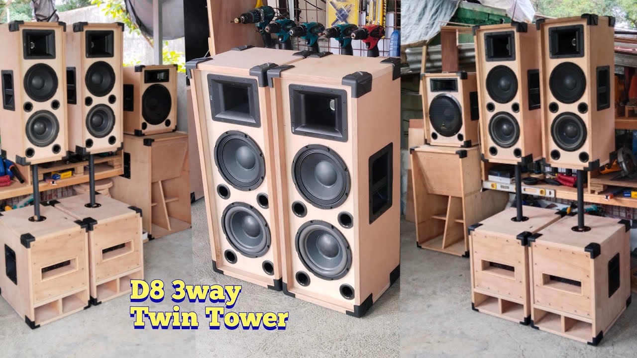 d8 3way twin tower midhi box. sukat at kung paano ginawa