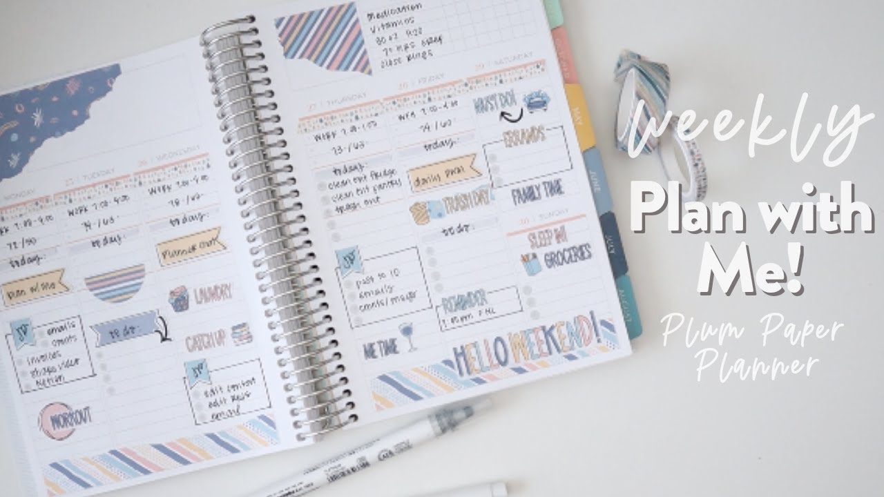 PLAN WITH ME! | Plum Paper Planner