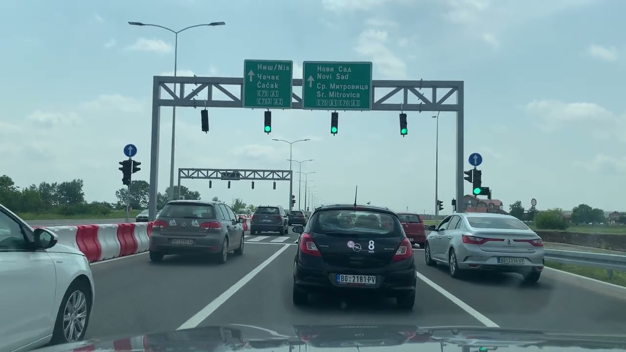 Beograd, vožnja, Novi Beograd, Jurija Gagarina - novi autoput NBG - Surčin