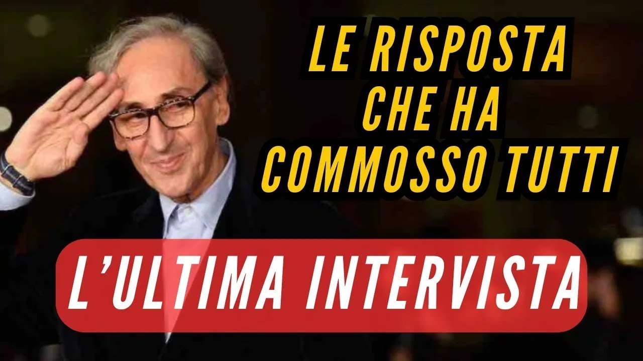 L'Emozionante Ultima Intervista di Franco Battiato - La Risposta che ha Commosso Tutti!