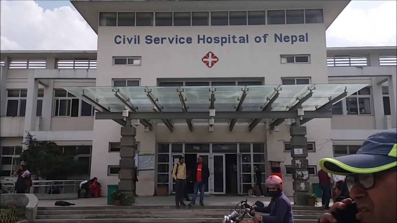 Clean greenery environment of Civil Service Hospital Of Kathmandu Nepal
