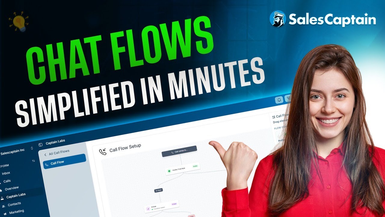 Chat Flow Overview: Automate Webchat & SMS Responses | SalesCaptain Tutorial
