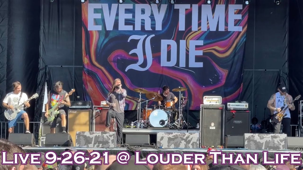 EVERY TIME I DIE Live @ Louder Than Life FULL CONCERT 9-26-21 Louisville KY 60fps
