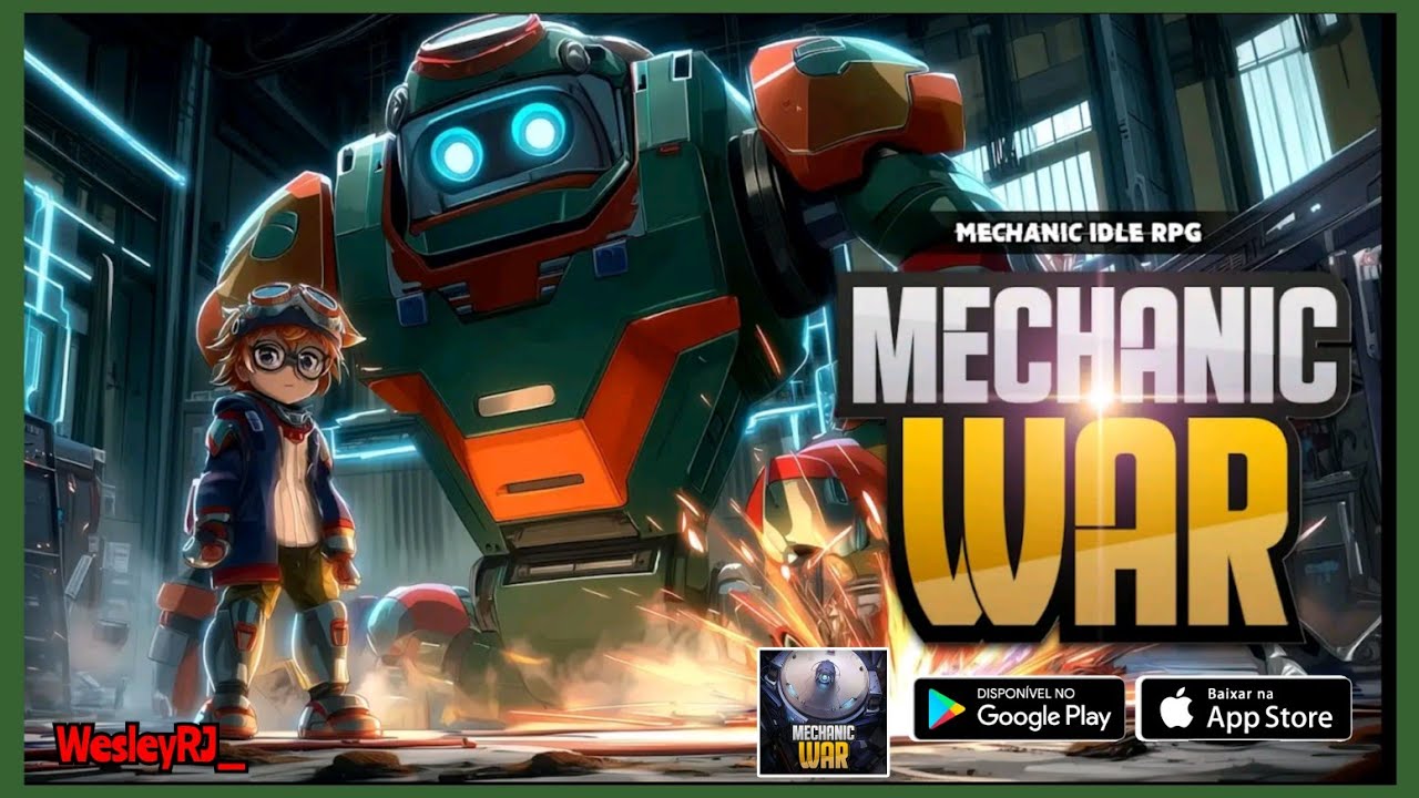 MECHANIC WAR IDLE RPG | GAMEPLAY, RPG, ESTRAT&Eacute;GIA, ROB&Ocirc;S, SKILLS, UPGRADES (Android/IOS) JOGO GR&Aacute;TIS
