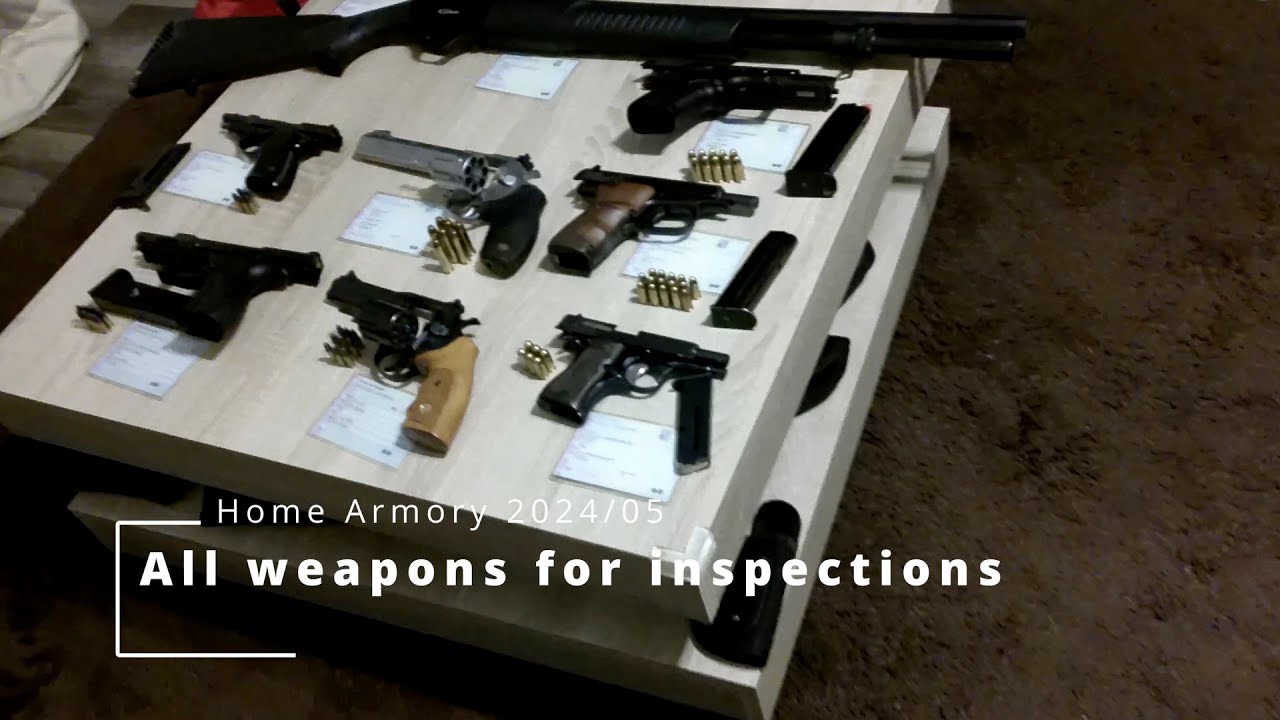 Weapon Inspection for New Firearms License - Showcase of 10 Guns