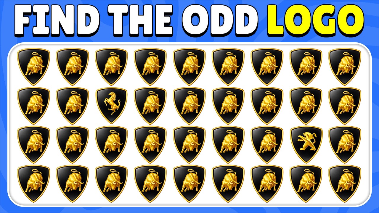 Find the ODD One Out – Car Logo Challenge 🚗🔍✅ | 40 Levels for Eagle Eyes! | Quiz Bunny