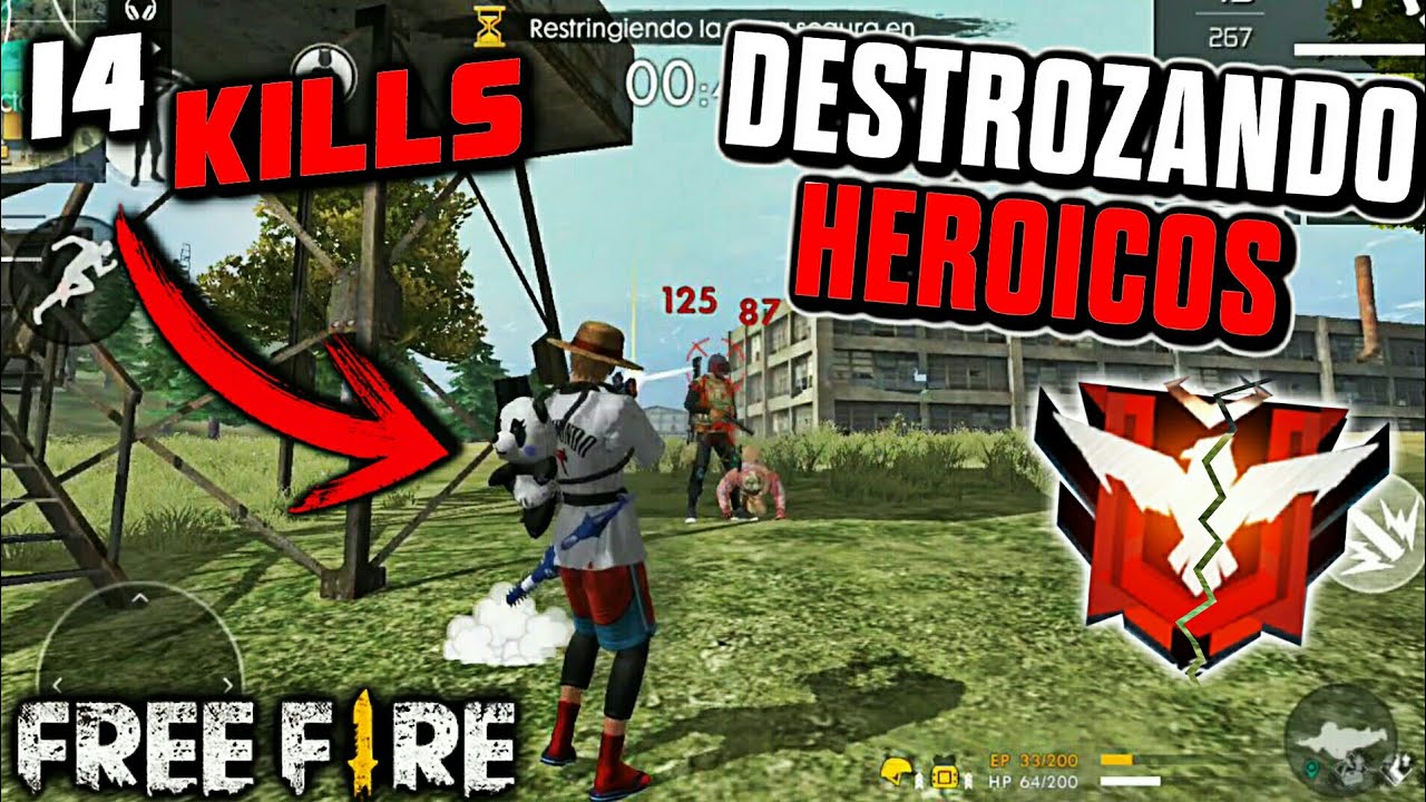 ¡NO VAN A CREER LO ÉPICA QUE FUE ESTA PARTIDA! DESTROZANDO HEROICOS EN CLASIFICATORIA •FREE FIRE•