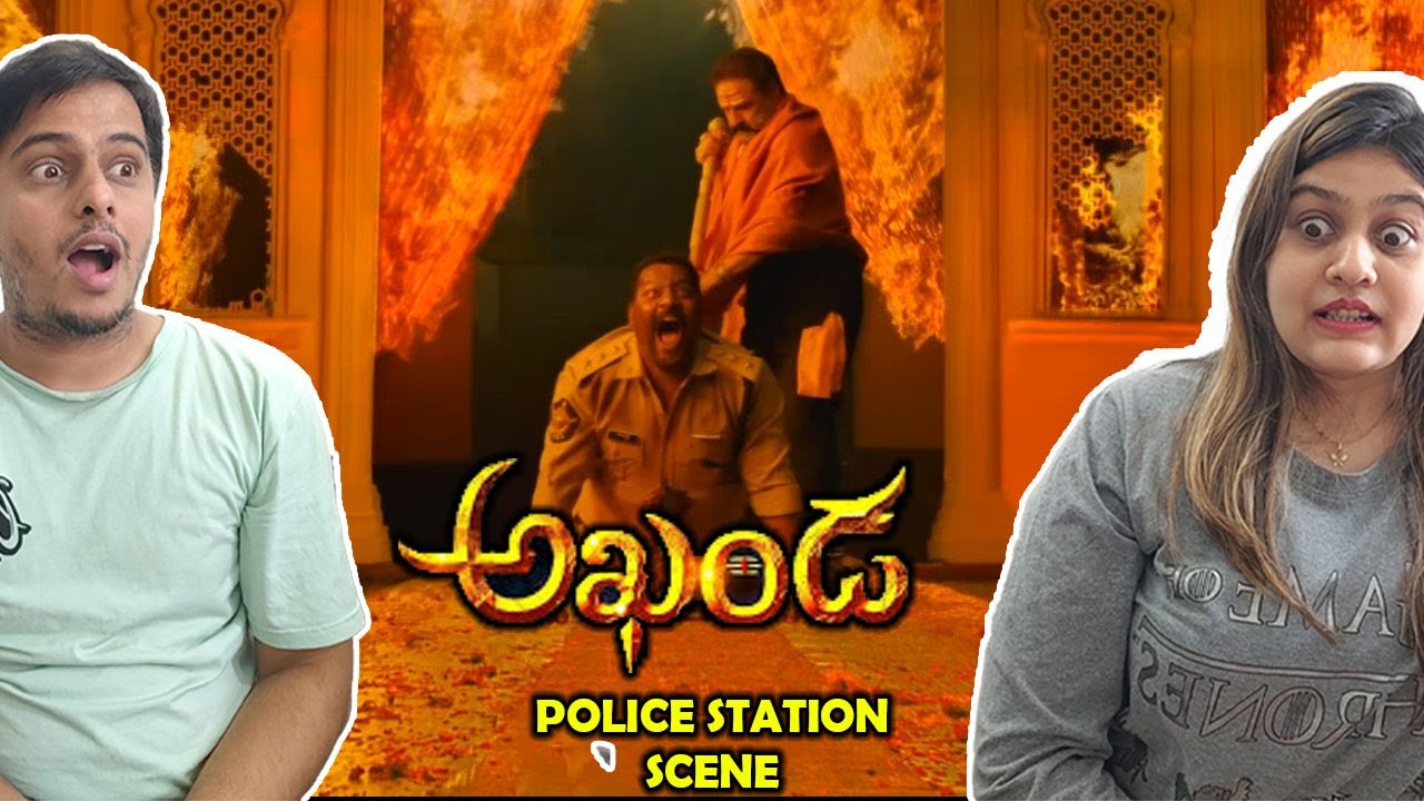Akhanda Mass Police Station Scene
