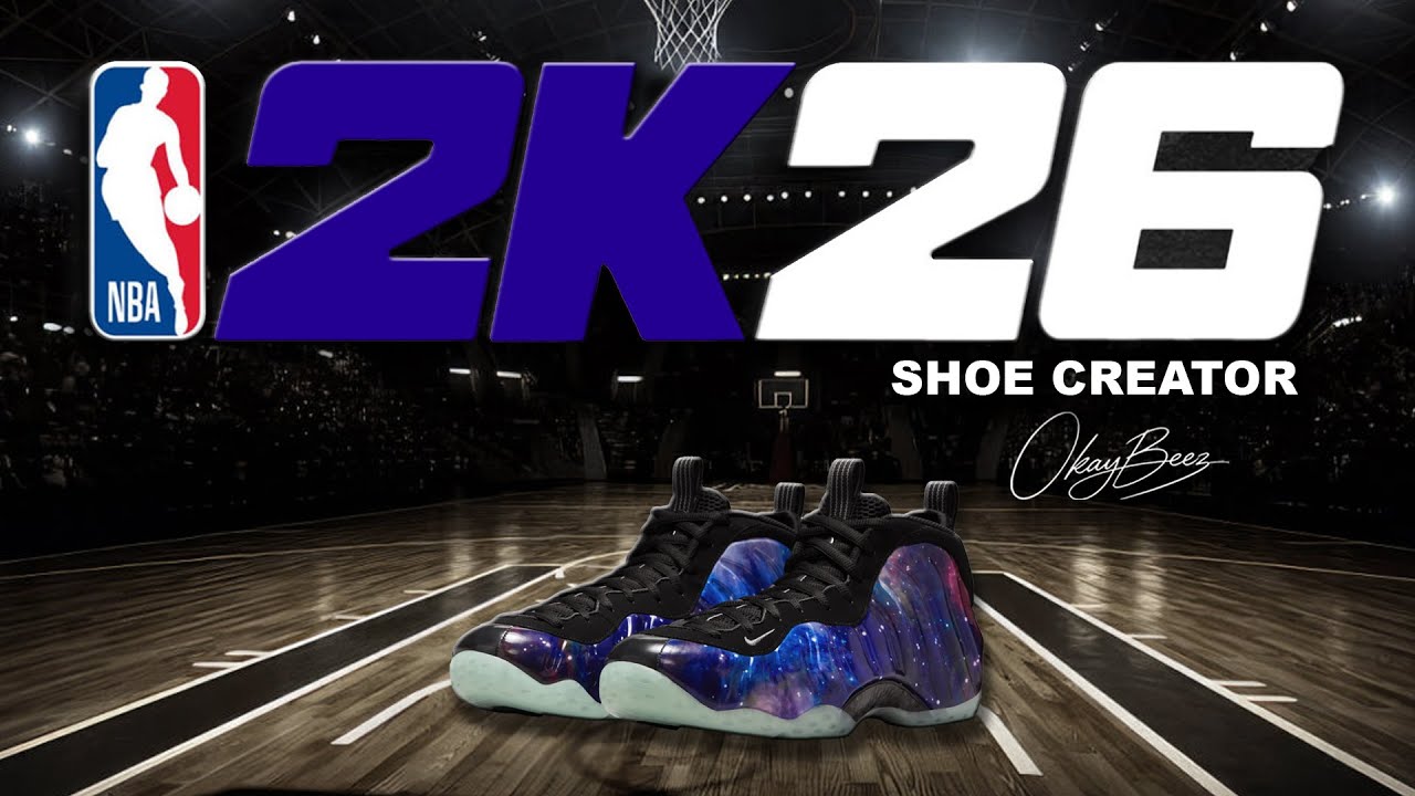NBA 2K26 Shoe Creator - How to make Nike Foamposite 'Galaxy'