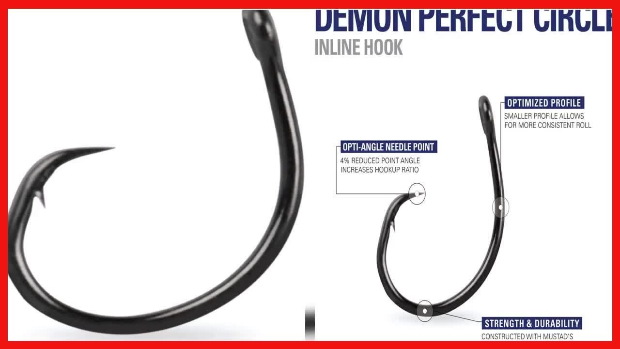 Catch More Fish with Mustad Wide Gap Circle Hooks: Stronger, Sharper, and Easier to Use