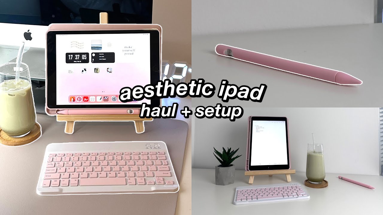 iPad Accessories Unboxing + Aesthetic iPad Setup *on a budget
