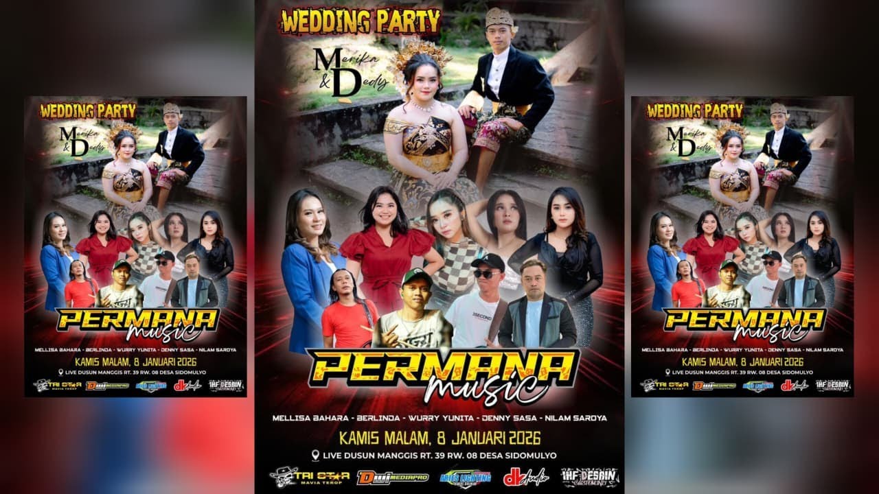 Live.🔴 Om. PERMANA Music - DK Audio - ARIES Lighting | Wedding 