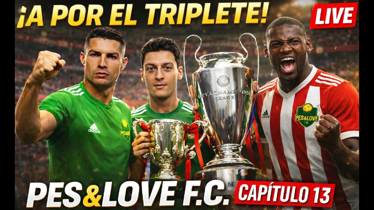 ⚽“PES&LOVE FC #13 Liga Master. Temp 4. CAMPEONES DE EUROPA.A UN PUNTO DEL TRIPLETE HISTÓRICO! 🏆🏆🏆  🏆