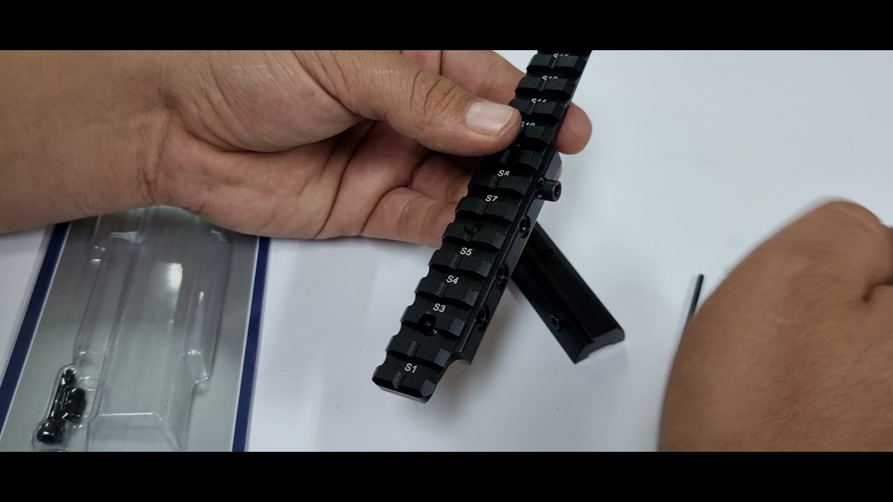 Forma Correcta de Instalar Riel (UTG) Convertidor de Dovetail a Picatinny.