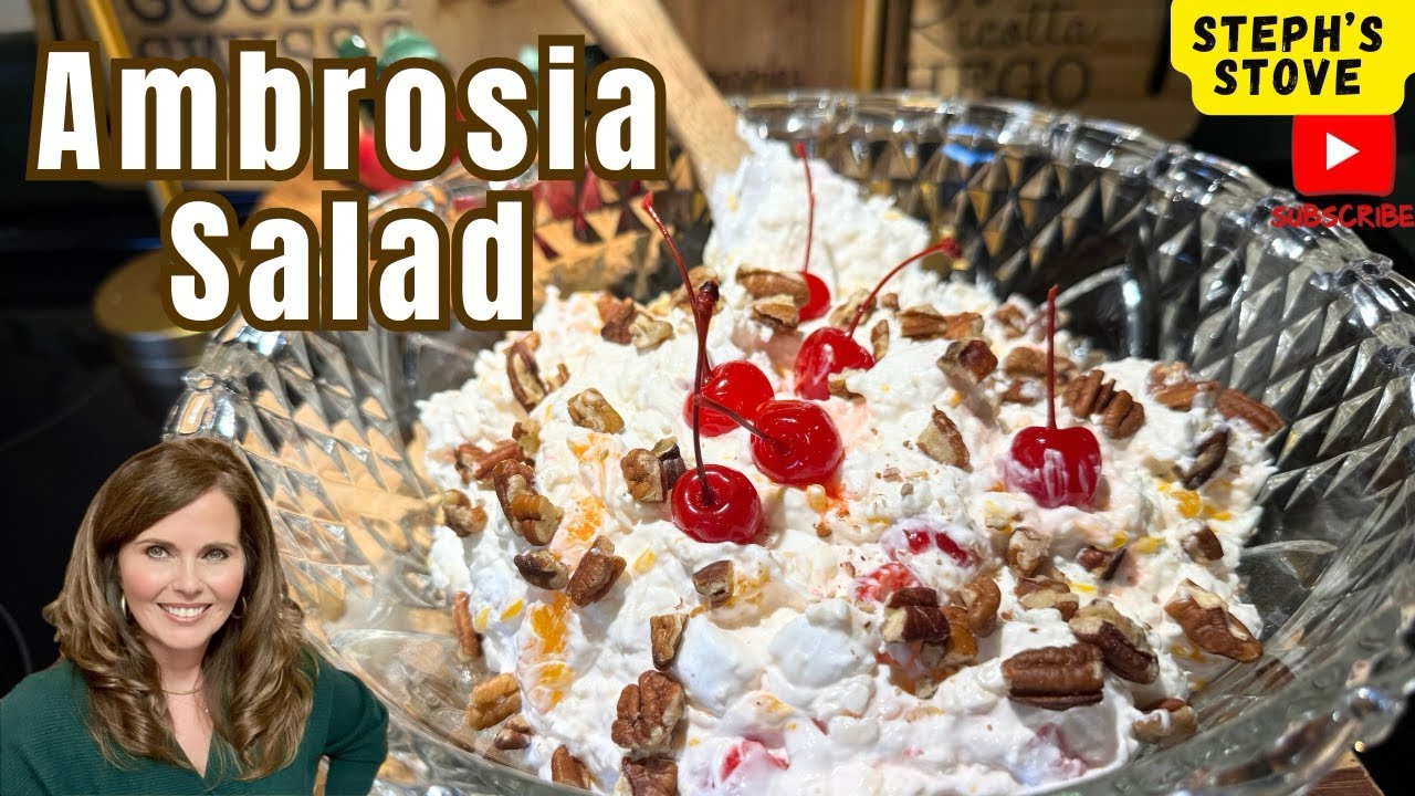 Ambrosia Salad: Creamy, Delicious, Tropical Flavors Perfect for Any Gathering- Steph’s Stove