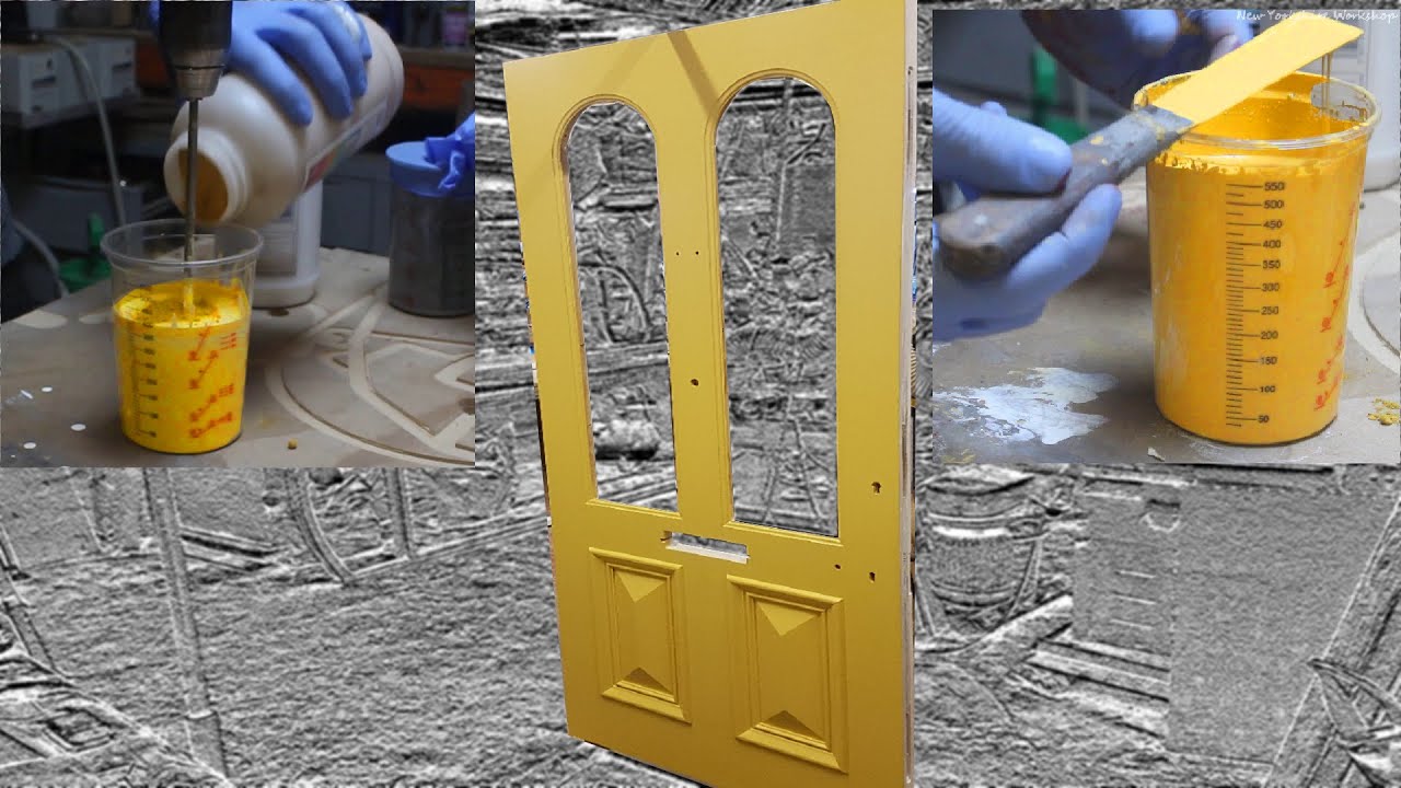 Making yellow linseed oil paint for a front door