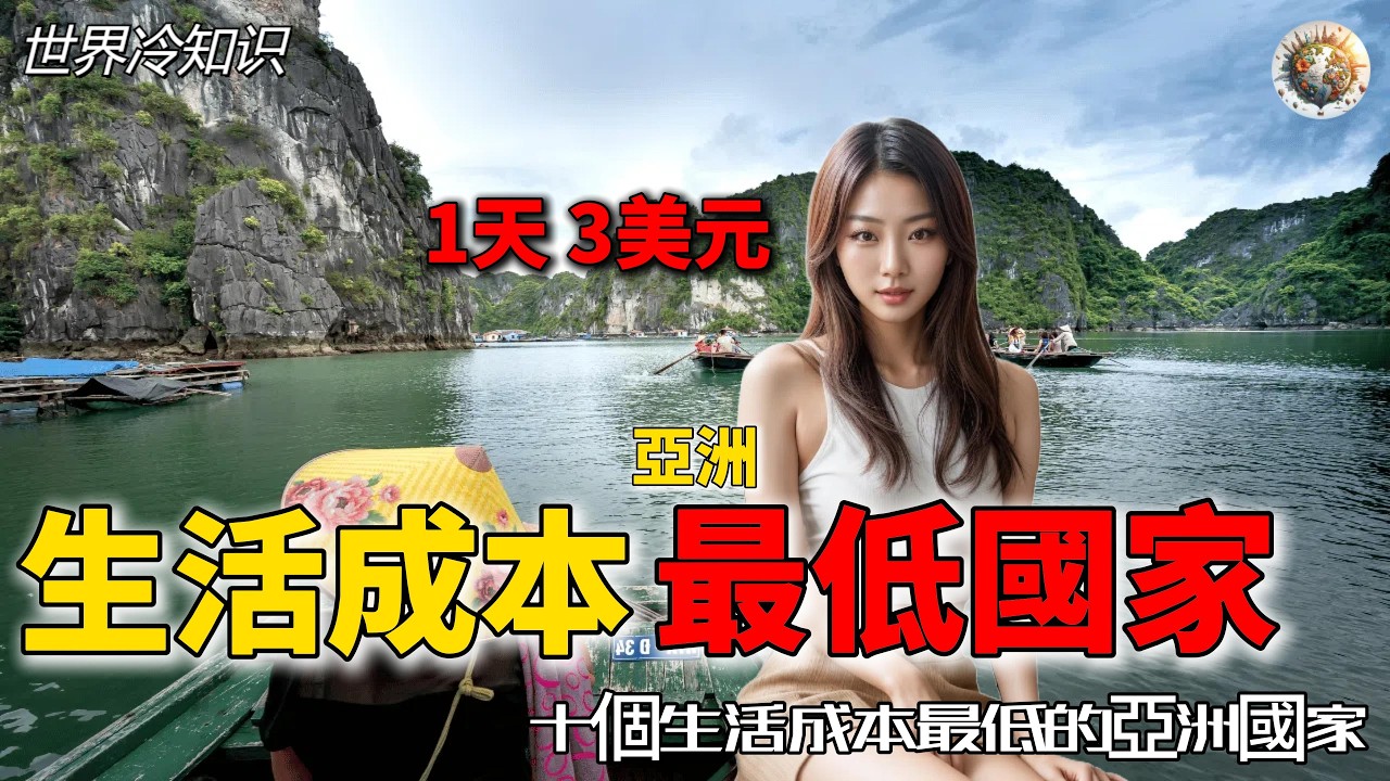 亚洲生活成本最低的国家排名，房租只要150美元、一餐只要3美元 | #亚洲 #生活 #成本 #国家 #世界之最 #世界十大 #世界排名 #top10