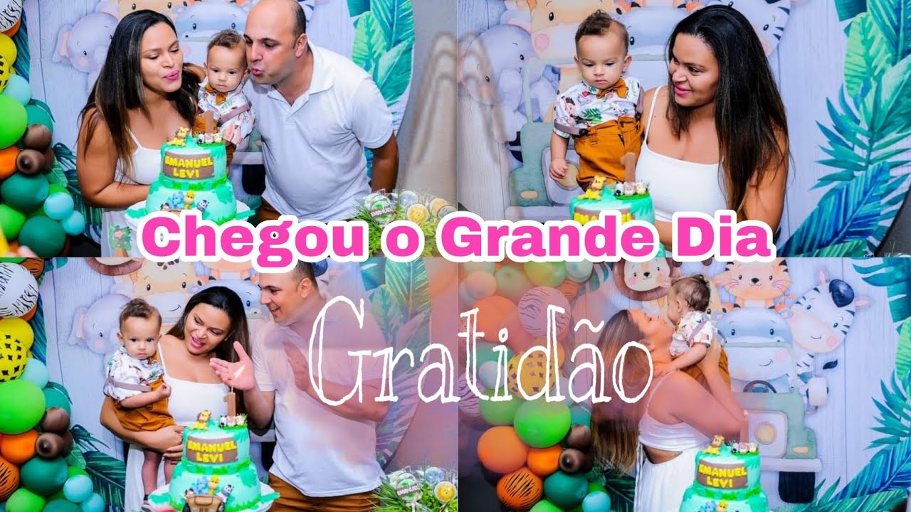 DECORAÇÃO SAFARI 1ANO DO EMANUEL LEVI  /PREPARATIVOS FINAIS + DIA DA FESTA 🥳 🥳#safari  #aniversario