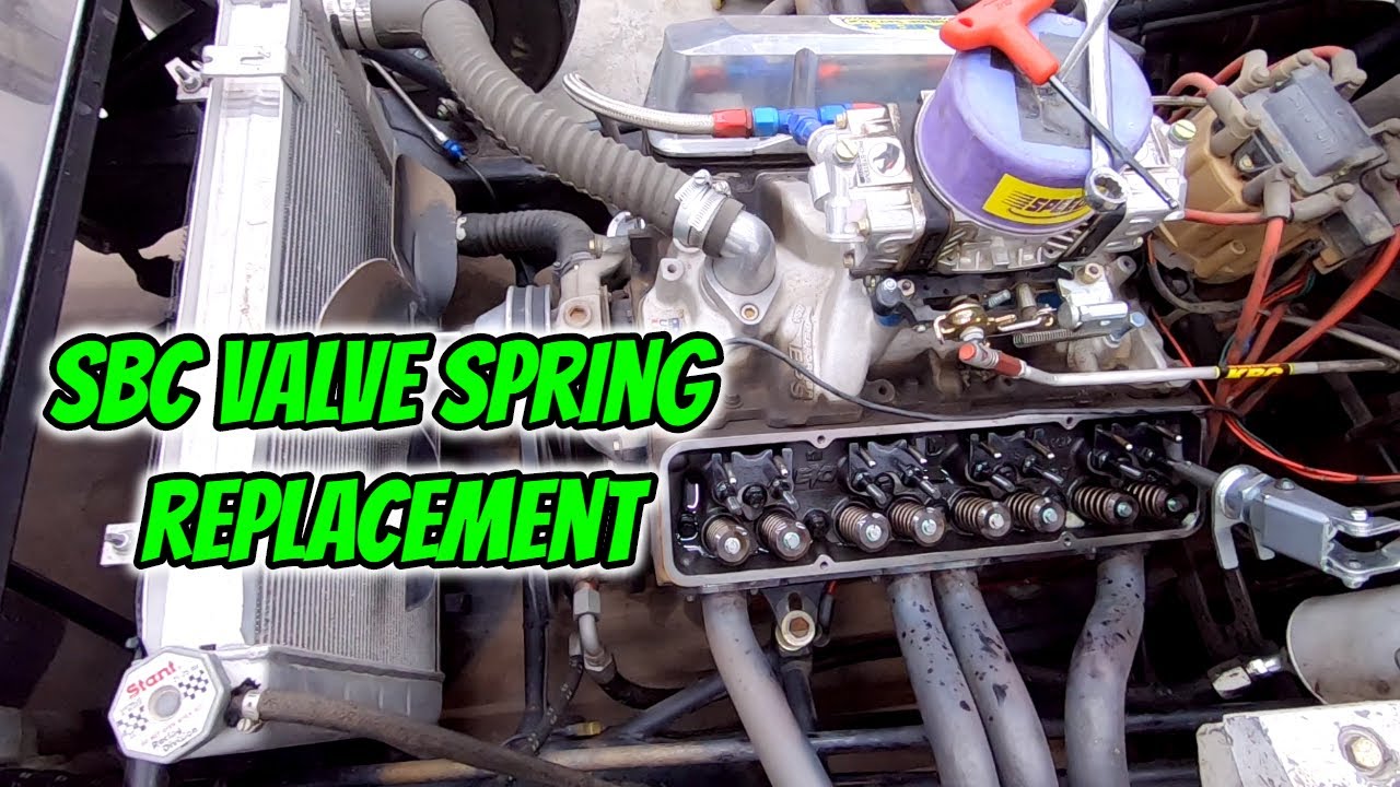 How to change SBC Valve Springs with the heads on