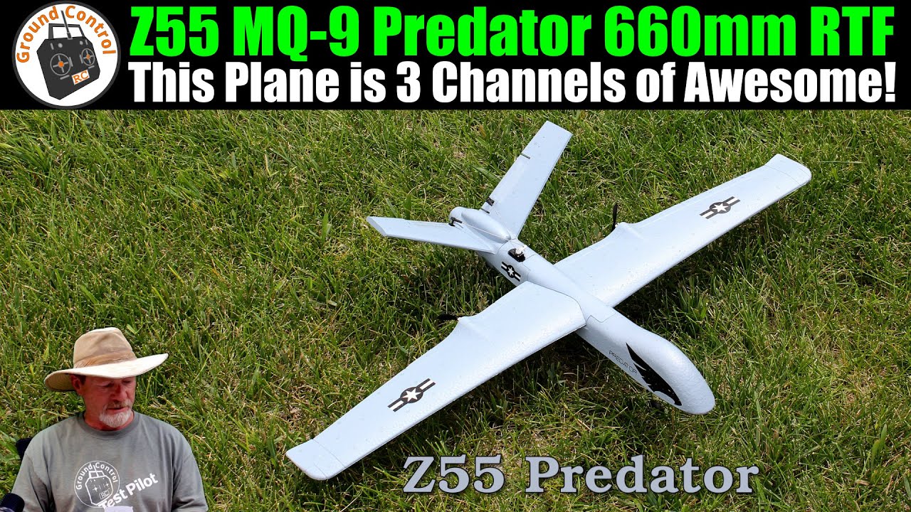 This Plane is 3 Channels of Awesome | KFPLAN Z55 MQ-9 Predator 660mm Gyro 3CH RTF